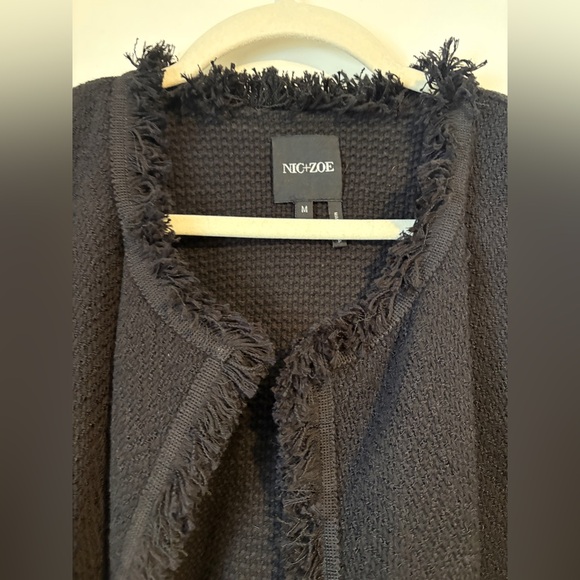 Nic+Zoe Fringe Mic Knit Open Front Jacket - Picture 12 of 17